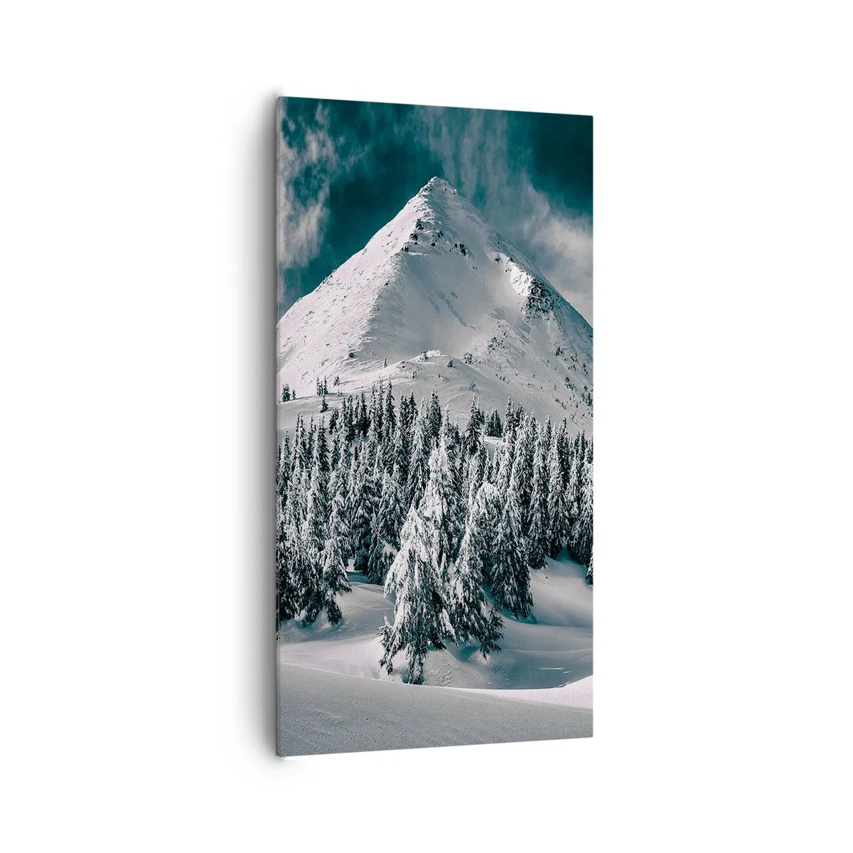 Bild auf Leinwand - Leinwandbild - Das Land aus Schnee und Eis - 65x120 cm