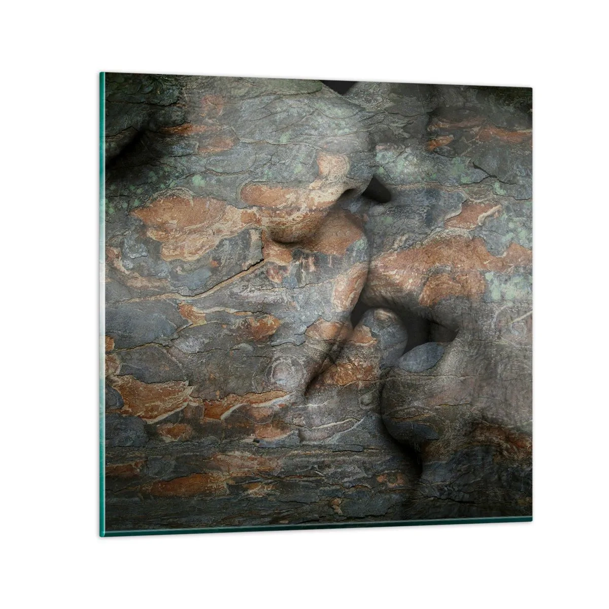 Glasbild - Bild auf glas - Für immer zusammen - 50x50 cm