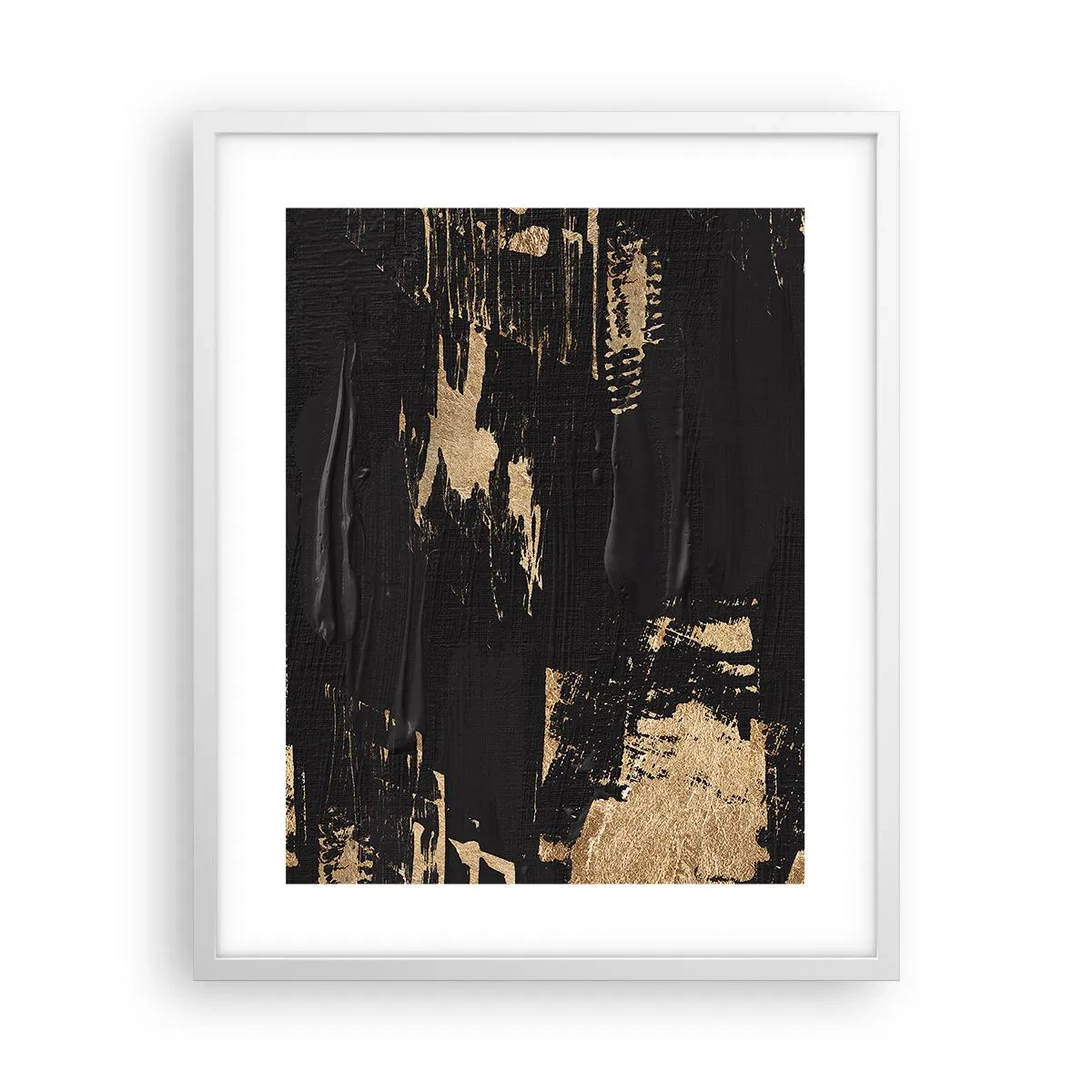 Poster in einem weißen Rahmen - Spur einer Berührung - 40x50 cm