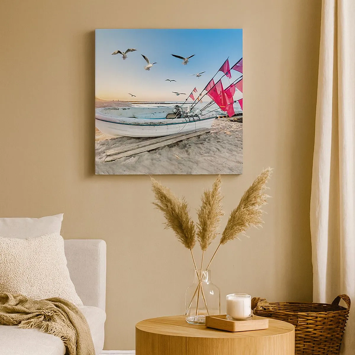 Bild auf Leinwand - Leinwandbild - Wohlverdiente Ruhe - 30x30 cm