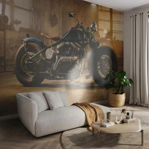 Selbstklebende Fototapete Deluxe Sticker - Ich kann alles  - Motorrad, Jahrgang, Automobil - 100x70 cm