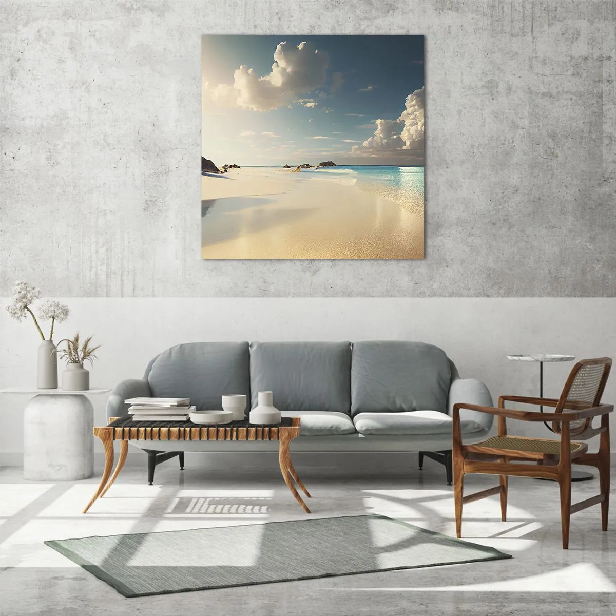 Glasbild - Bild auf glas - Erträumter Tag - 70x70 cm