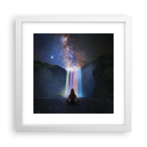 Poster in einem weißen Rahmen - Absolute Harmonie - 30x30 cm