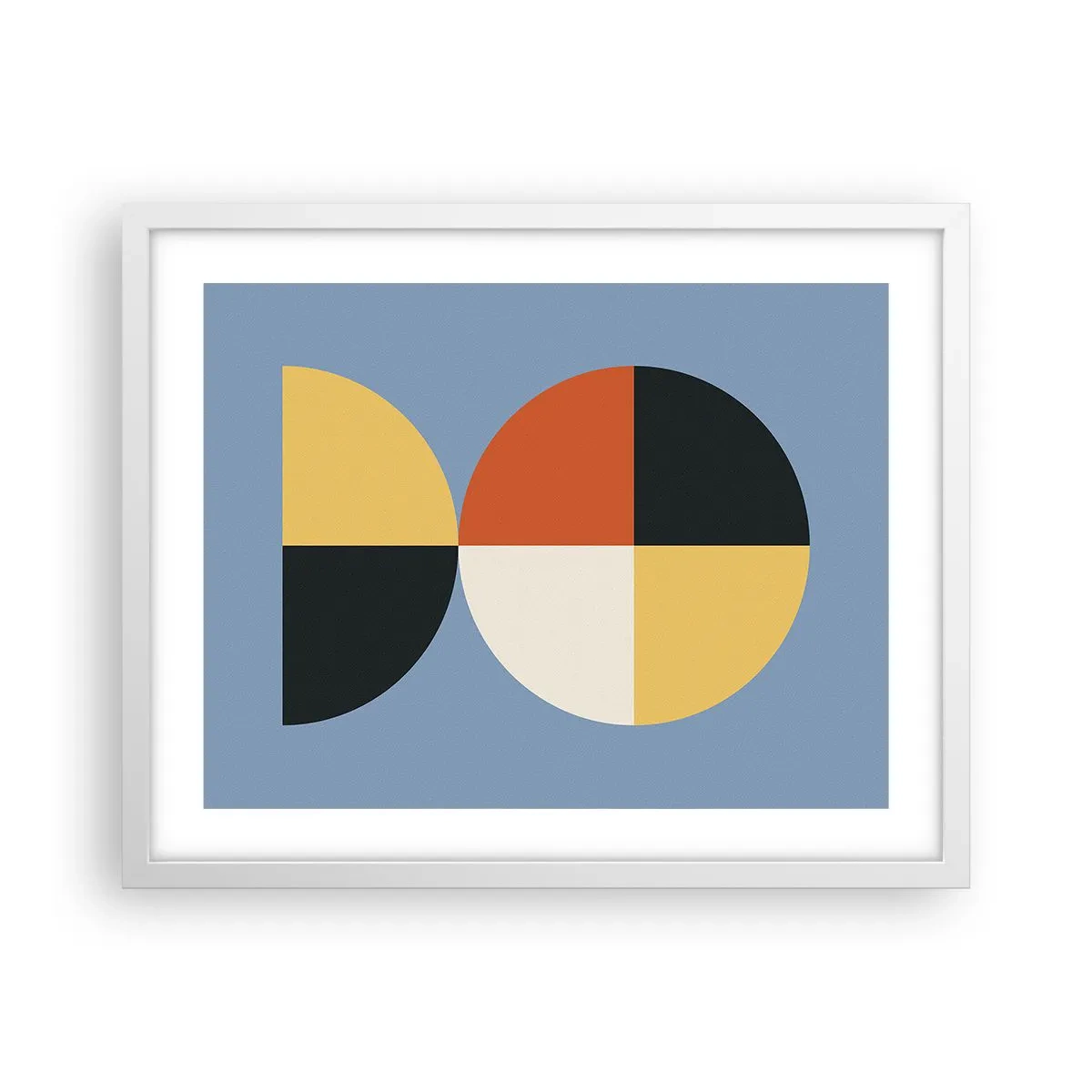 Poster in einem weißen Rahmen - Beobachte und zähle - 50x40 cm