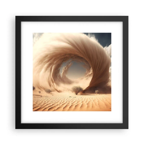 Poster in einem schwarzem Rahmen - Geöffnetes Portal - 30x30 cm