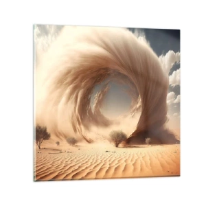 Glasbild - Bild auf glas - Geöffnetes Portal - 50x50 cm