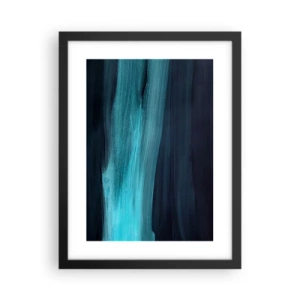 Poster in einem schwarzem Rahmen - Gehen Sie mit dem Strom - 30x40 cm