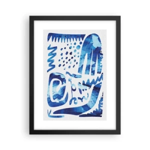 Poster in einem schwarzem Rahmen - Zurück zu den Wurzeln - 30x40 cm