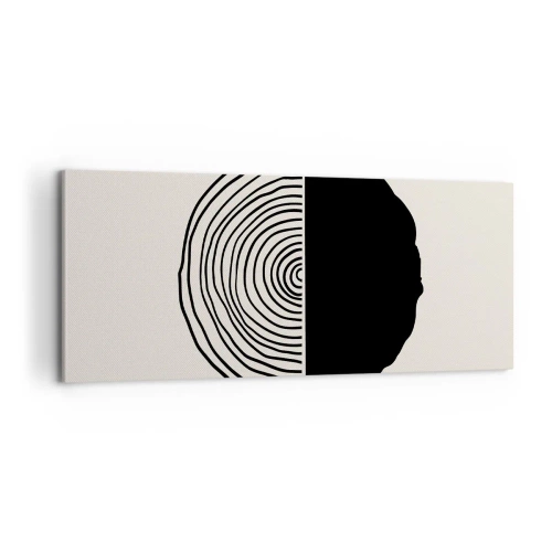 Bild auf Leinwand - Leinwandbild - Halb und halb - 100x40 cm