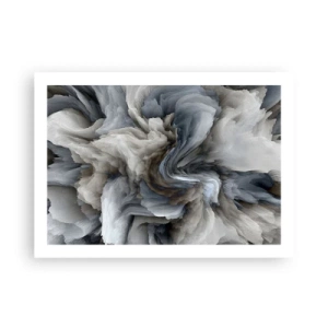 Poster - Stein und Blume - 70x50 cm