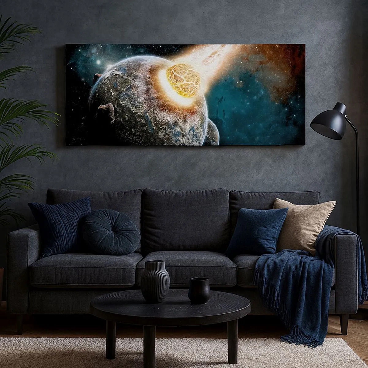 Bild auf Leinwand - Leinwandbild - Holocaust oder Geburt? - 100x40 cm