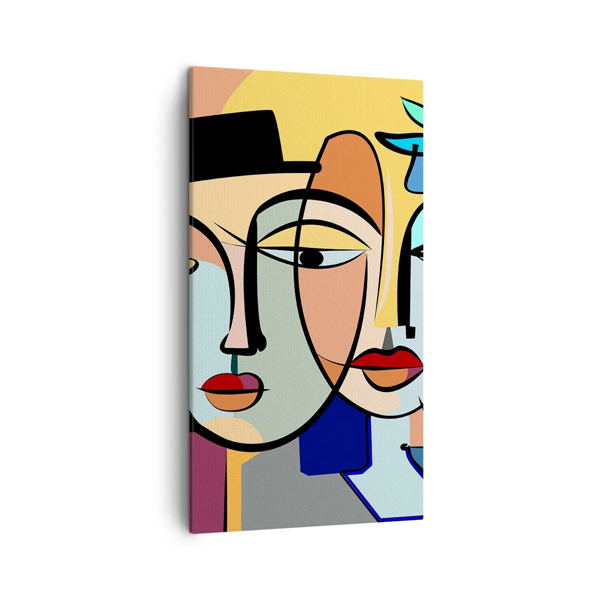 Bild auf Leinwand - Leinwandbild - Picassos randez vous - 45x80 cm