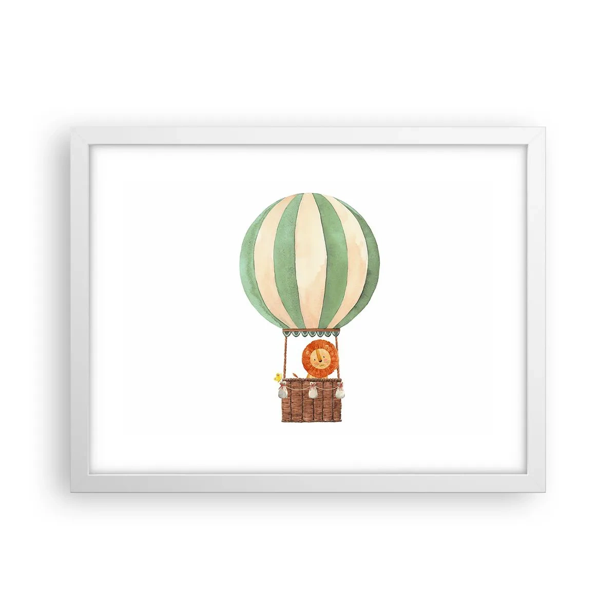 Poster in einem weißen Rahmen - Leons Reisen - 40x30 cm