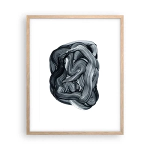 Poster in einem Rahmen aus heller Eiche - Es ist nicht so einfach - 40x50 cm