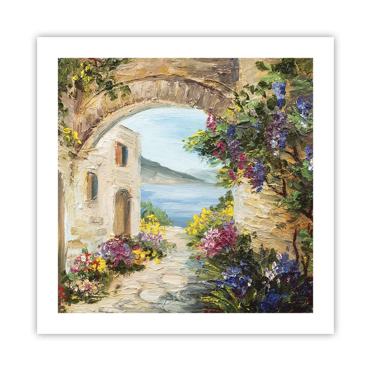 Poster - Charme einer Küstenprovinz - 50x50 cm