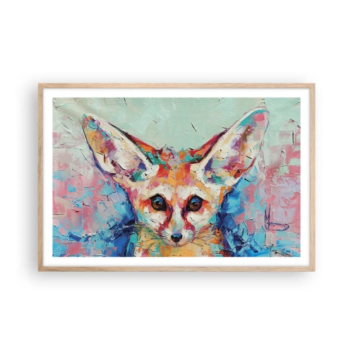 Poster in einem Rahmen aus heller Eiche - Bist du bereit für mich? - 91x61 cm