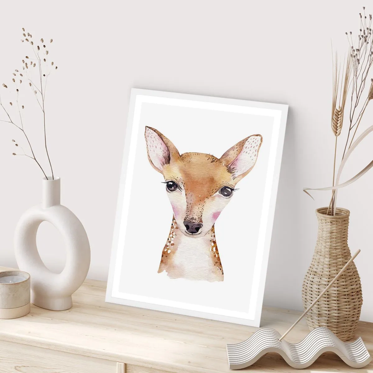 Poster in einem weißen Rahmen - Die Natur der Unschuld - 40x50 cm