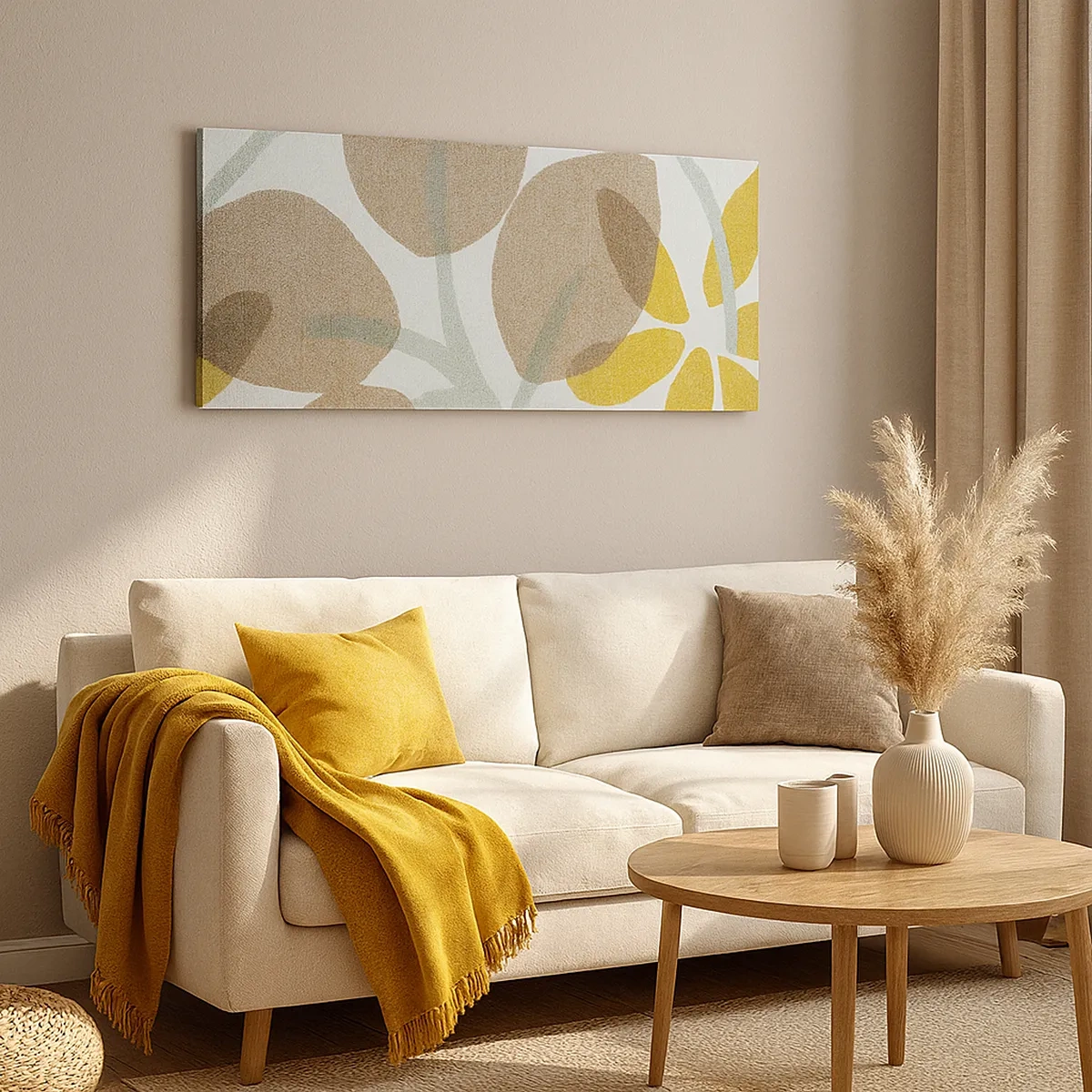 Bild auf Leinwand - Leinwandbild - Komposition in voller Sonne - 30x30 cm