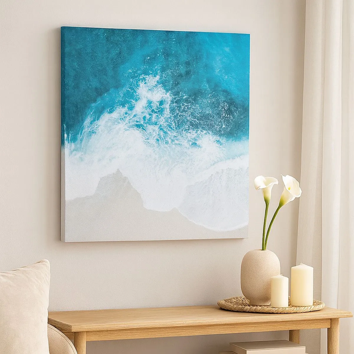 Bild auf Leinwand - Leinwandbild - Natürliche Liebkosung - 30x30 cm