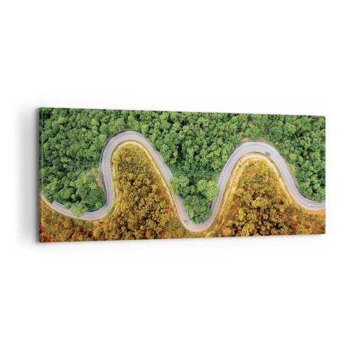 Bild auf Leinwand - Leinwandbild - Grenzen und Durchbrüche - 100x40 cm