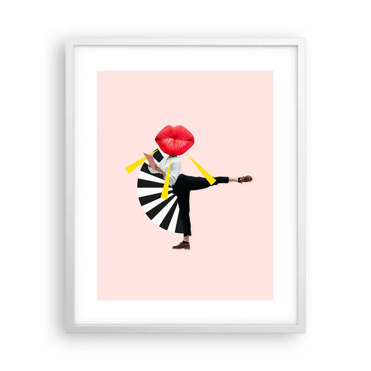 Poster in einem weißen Rahmen - Surreale Pop-Art - 40x50 cm