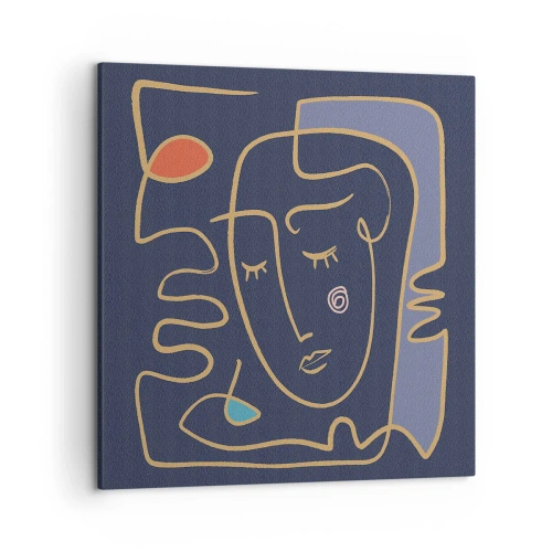 Bild auf Leinwand - Leinwandbild - In Gedanken - 50x50 cm