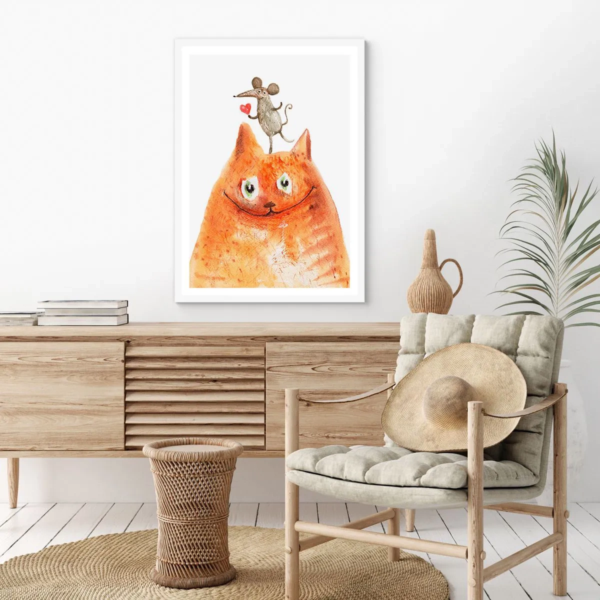 Poster in einem weißen Rahmen - Paradoxien der Liebe - 30x40 cm