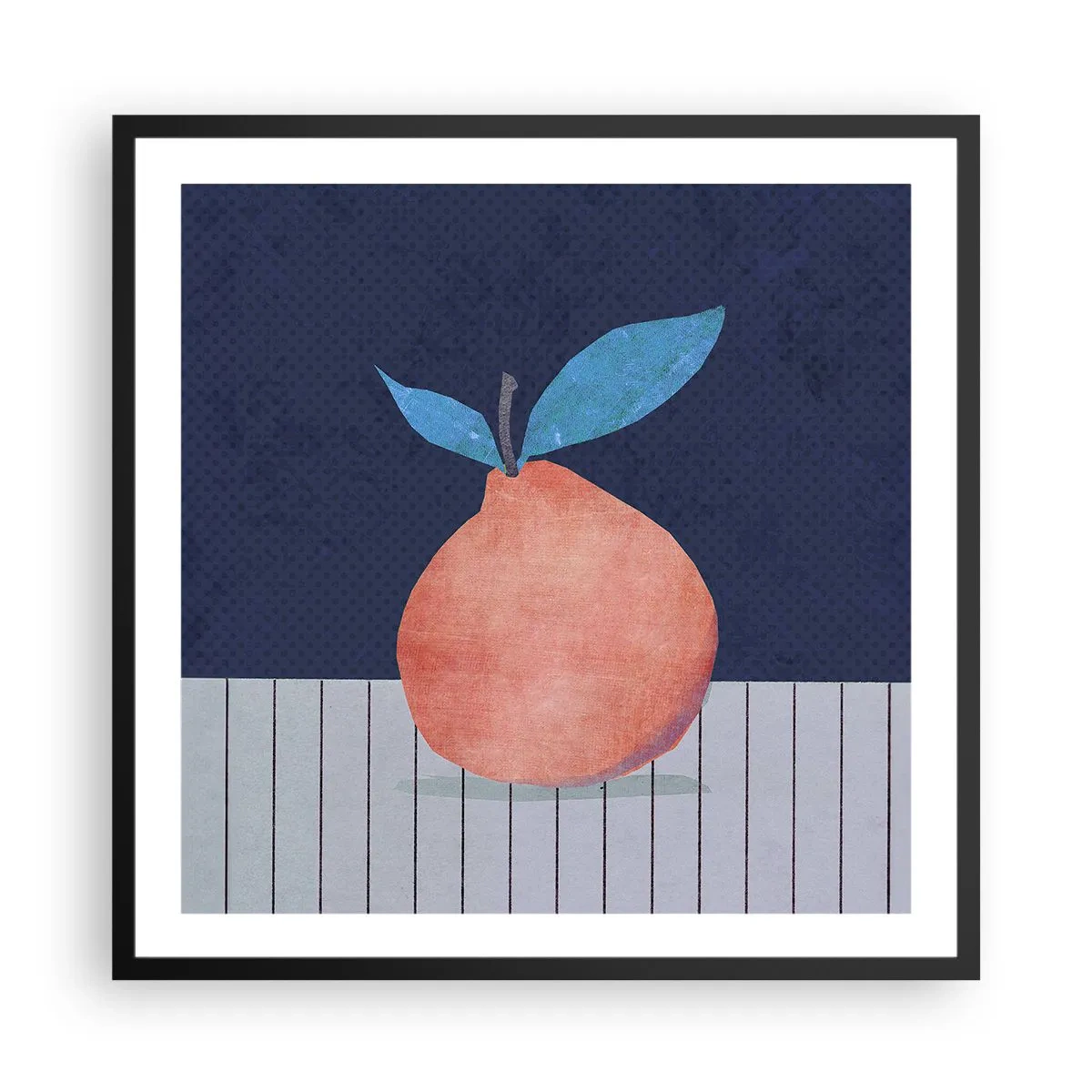 Poster in einem schwarzem Rahmen - Konvexität und Ebene - 60x60 cm