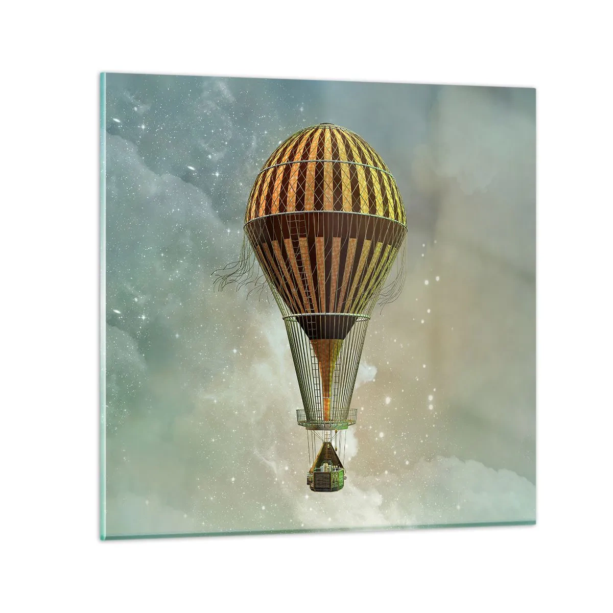 Glasbild - Bild auf glas - Pionierflüge - 30x30 cm