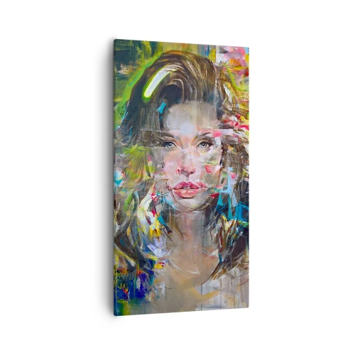 Bild auf Leinwand - Leinwandbild - Hinter der Luft ein Vorhang - 55x100 cm