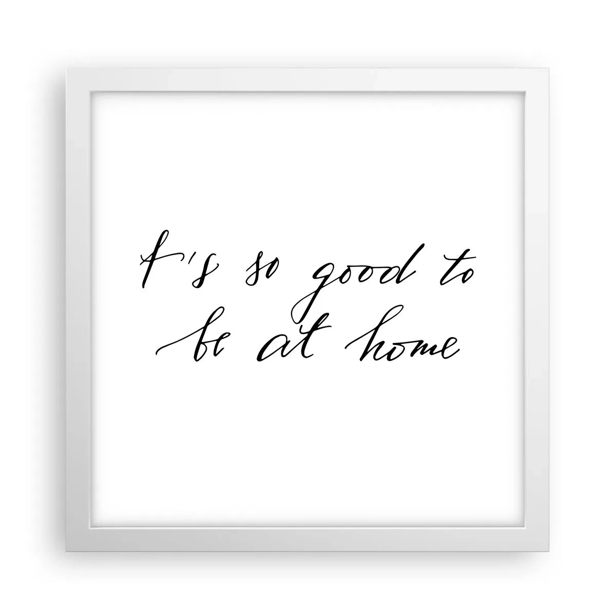 Poster in einem weißen Rahmen - Die ganze Wahrheit - 30x30 cm