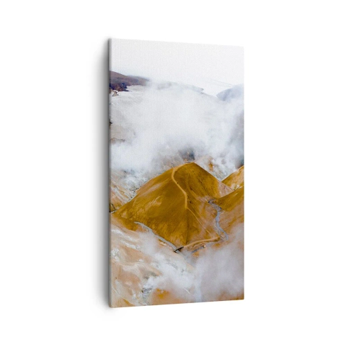 Bild auf Leinwand - Leinwandbild - Islands rohe Schönheit - 45x80 cm