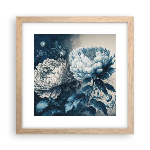 Poster in einem Rahmen aus heller Eiche - Passendes Paar - 30x30 cm