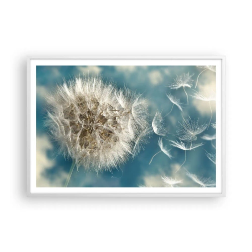 Poster in einem weißen Rahmen - Engelsatem - 100x70 cm