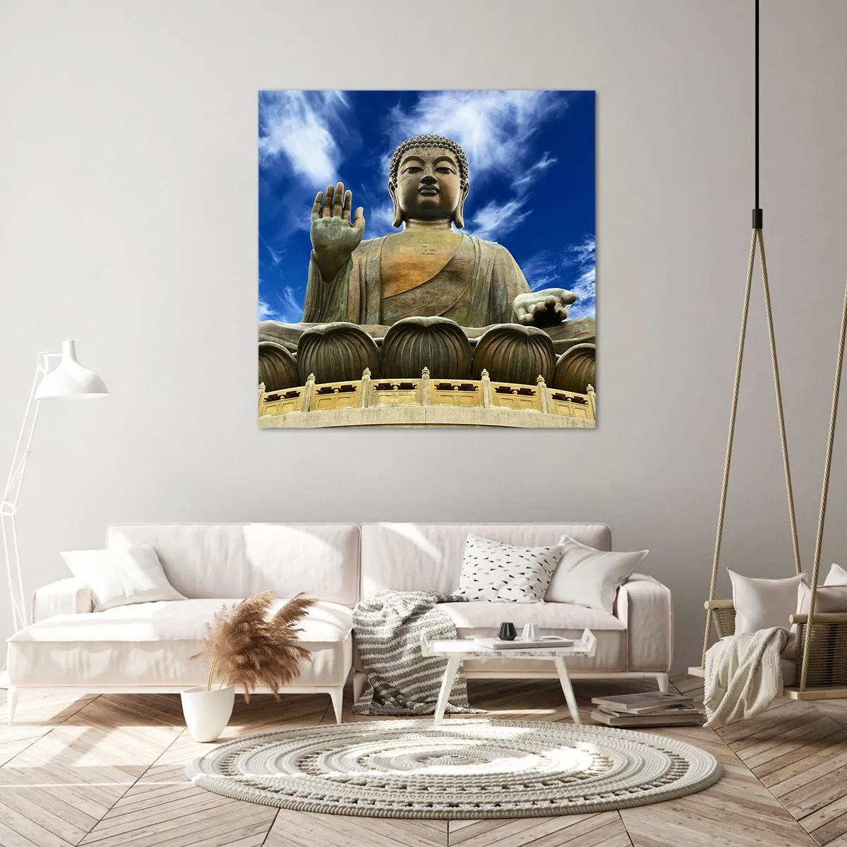 Bild auf Leinwand - Leinwandbild - Leben ohne Angst - 70x70 cm