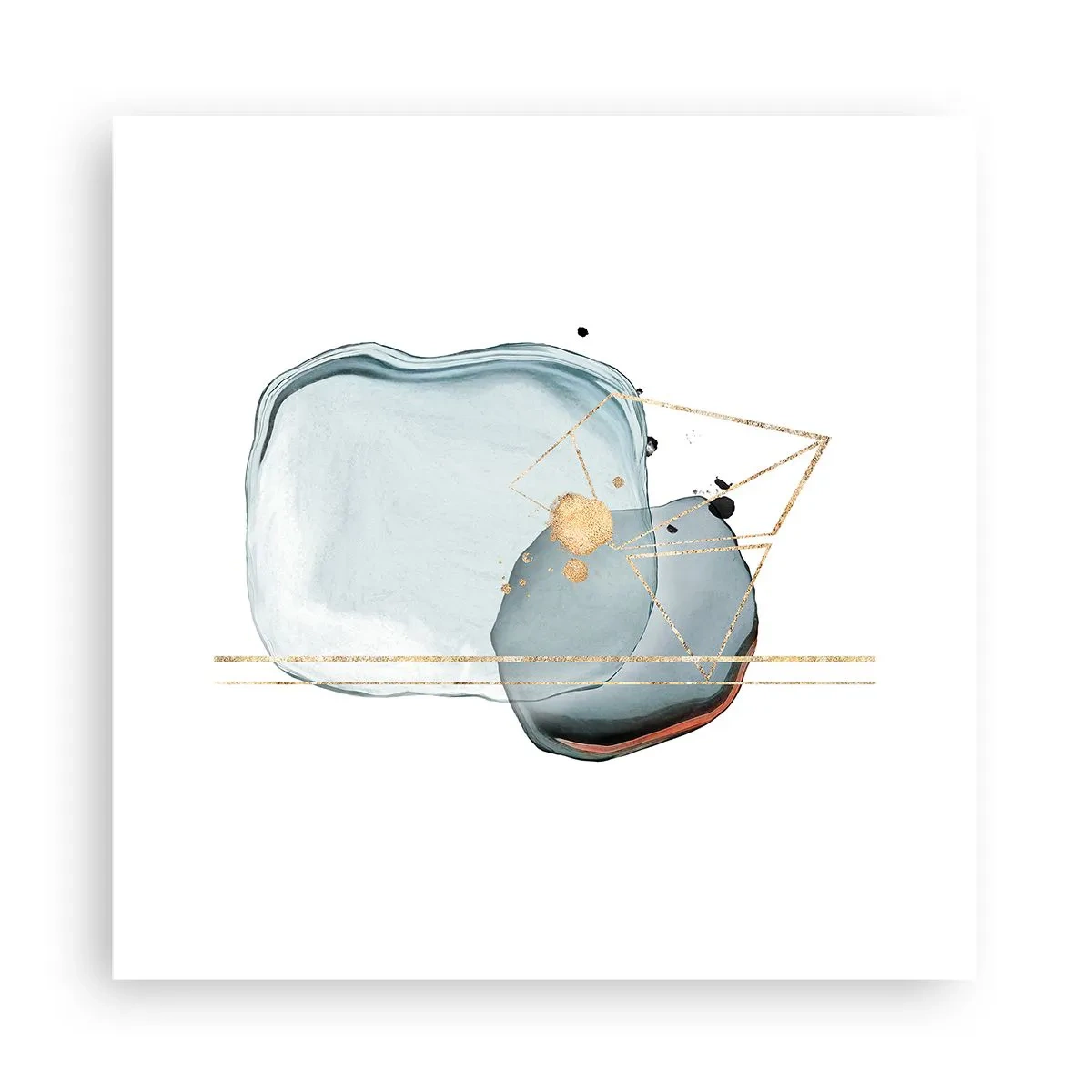 Poster - Eine Studie über Tropfen - 30x30 cm