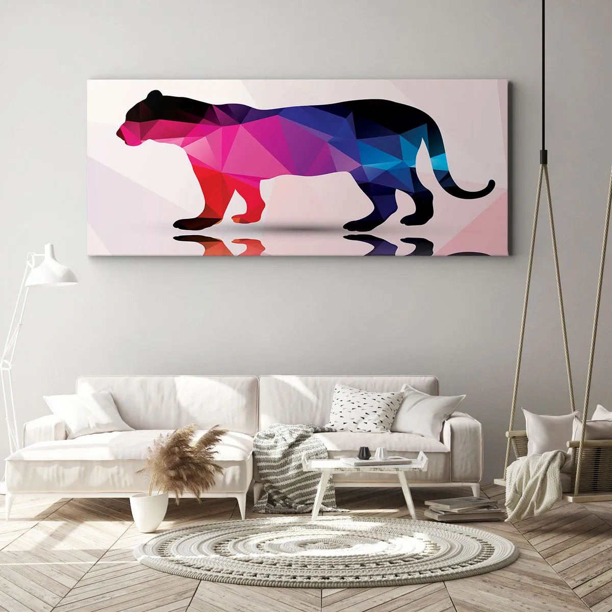 Bild auf Leinwand - Leinwandbild - Diment Panther - 90x30 cm