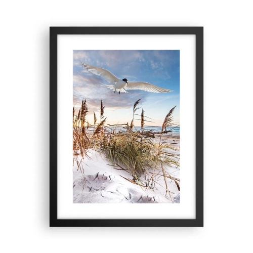 Poster in einem schwarzem Rahmen - Wind vom Meer - 30x40 cm