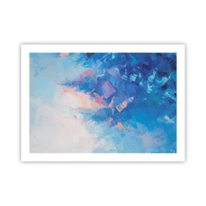 Poster - Winter-Abstraktion - 70x50 cm