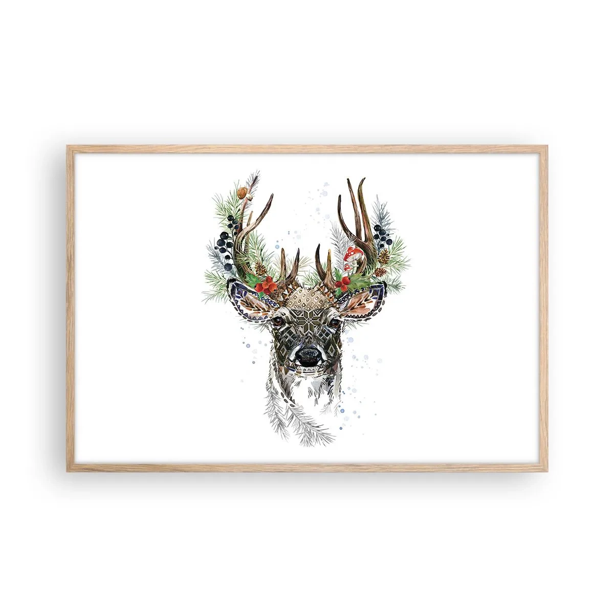 Poster in einem Rahmen aus heller Eiche - Im festlichen Gewand - 91x61 cm