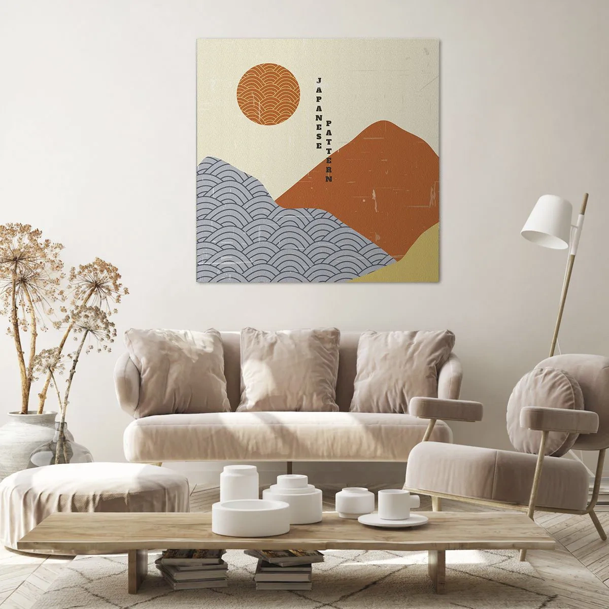 Bild auf Leinwand - Leinwandbild - Im japanischen Geist - 70x70 cm