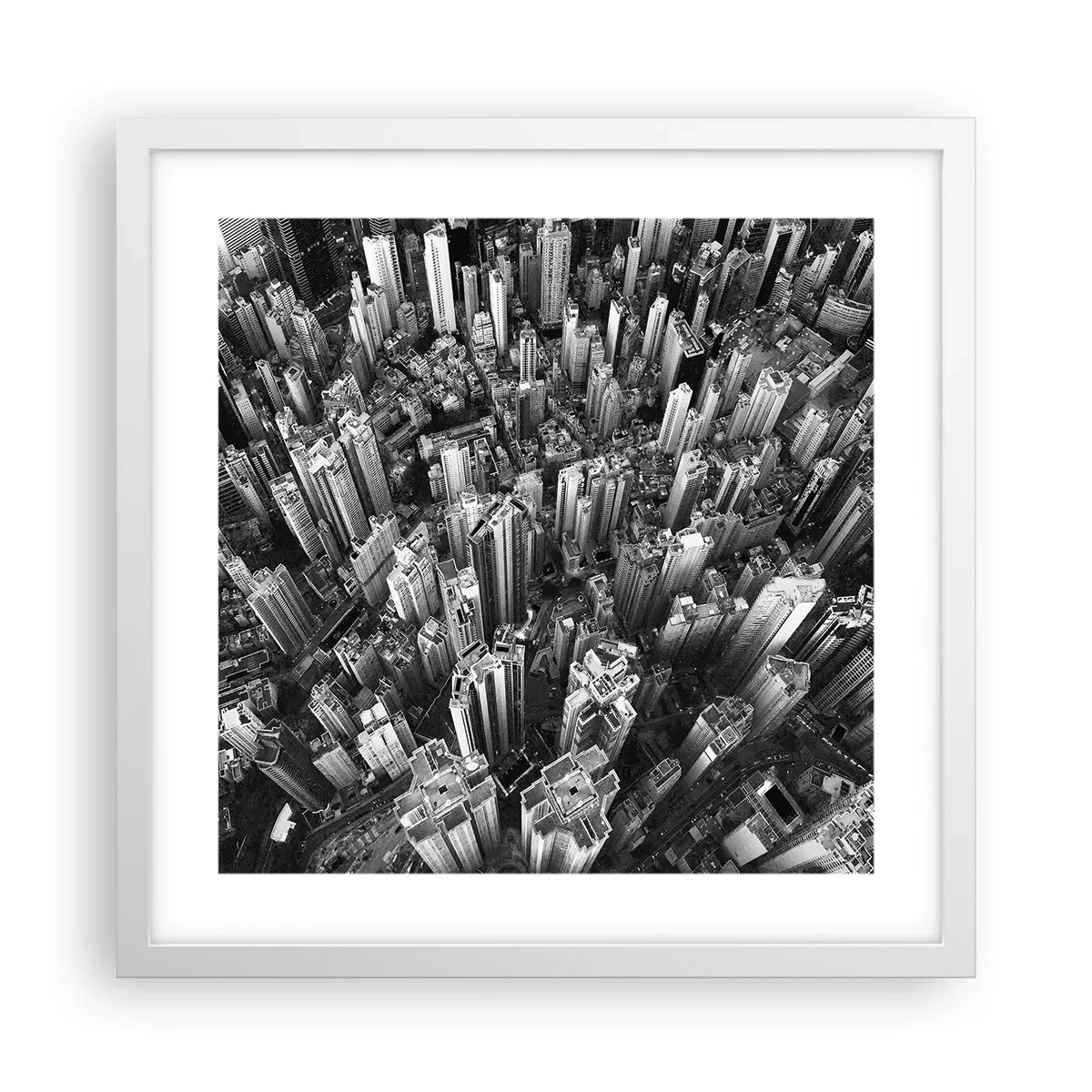 Poster in einem weißen Rahmen - Immer höher und höher - 40x40 cm