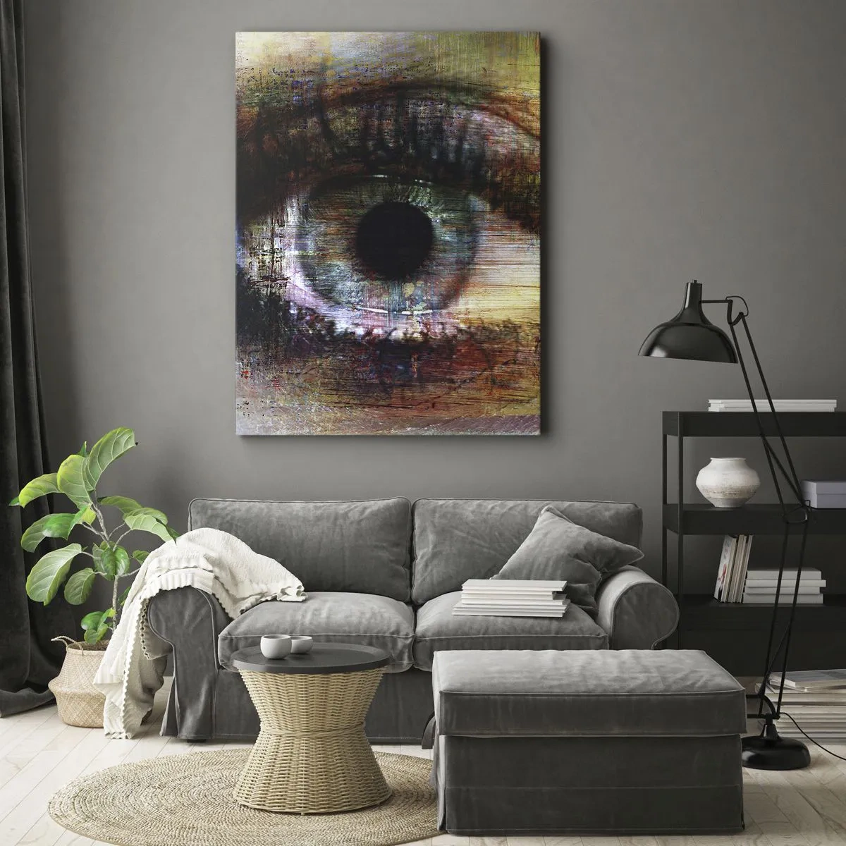 Bild auf Leinwand - Leinwandbild - Du kannst in die Seele sehen - 45x80 cm