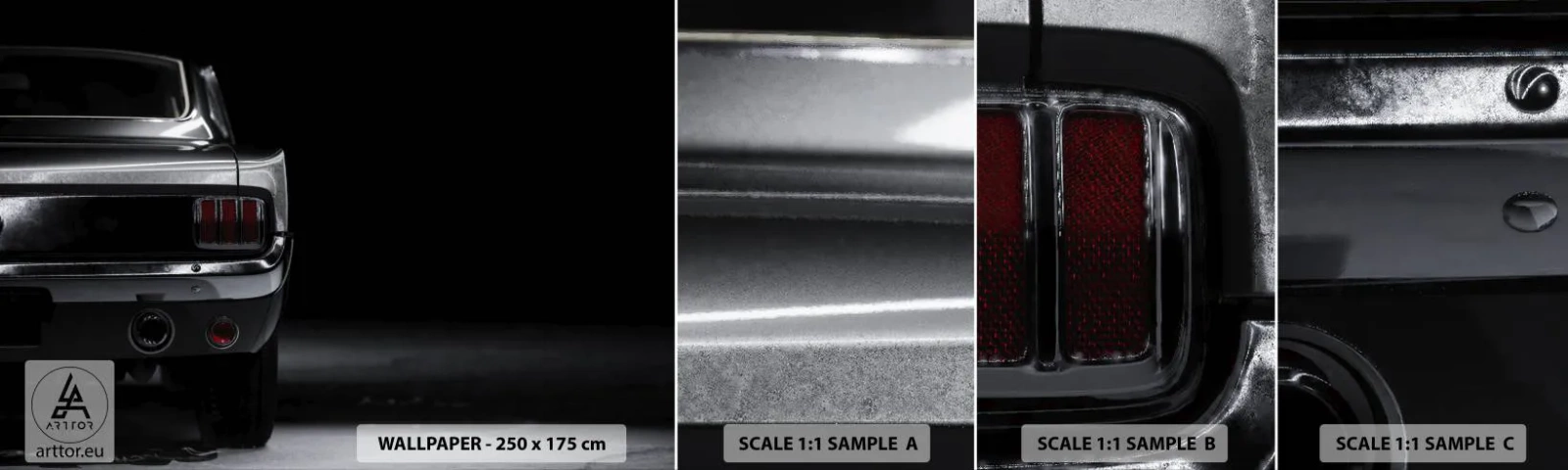 Fototapetenmuster Standard Eco - Charme des Klassikers - Auto, Retro, Auto - 100x30 cm