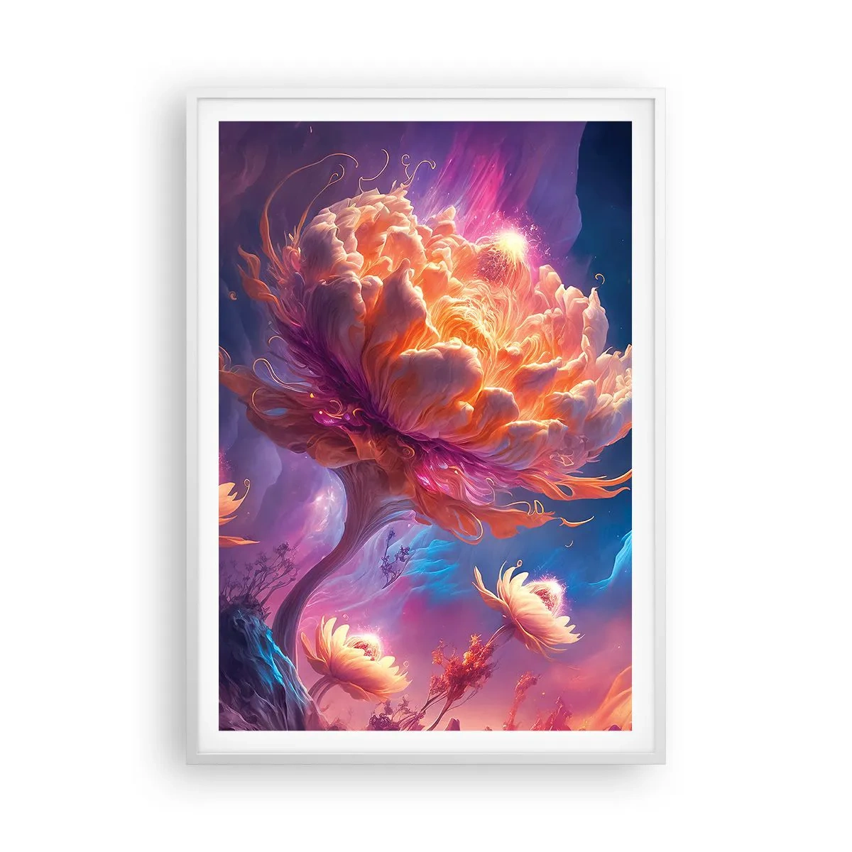 Poster in einem weißen Rahmen - Andere Welt - 70x100 cm