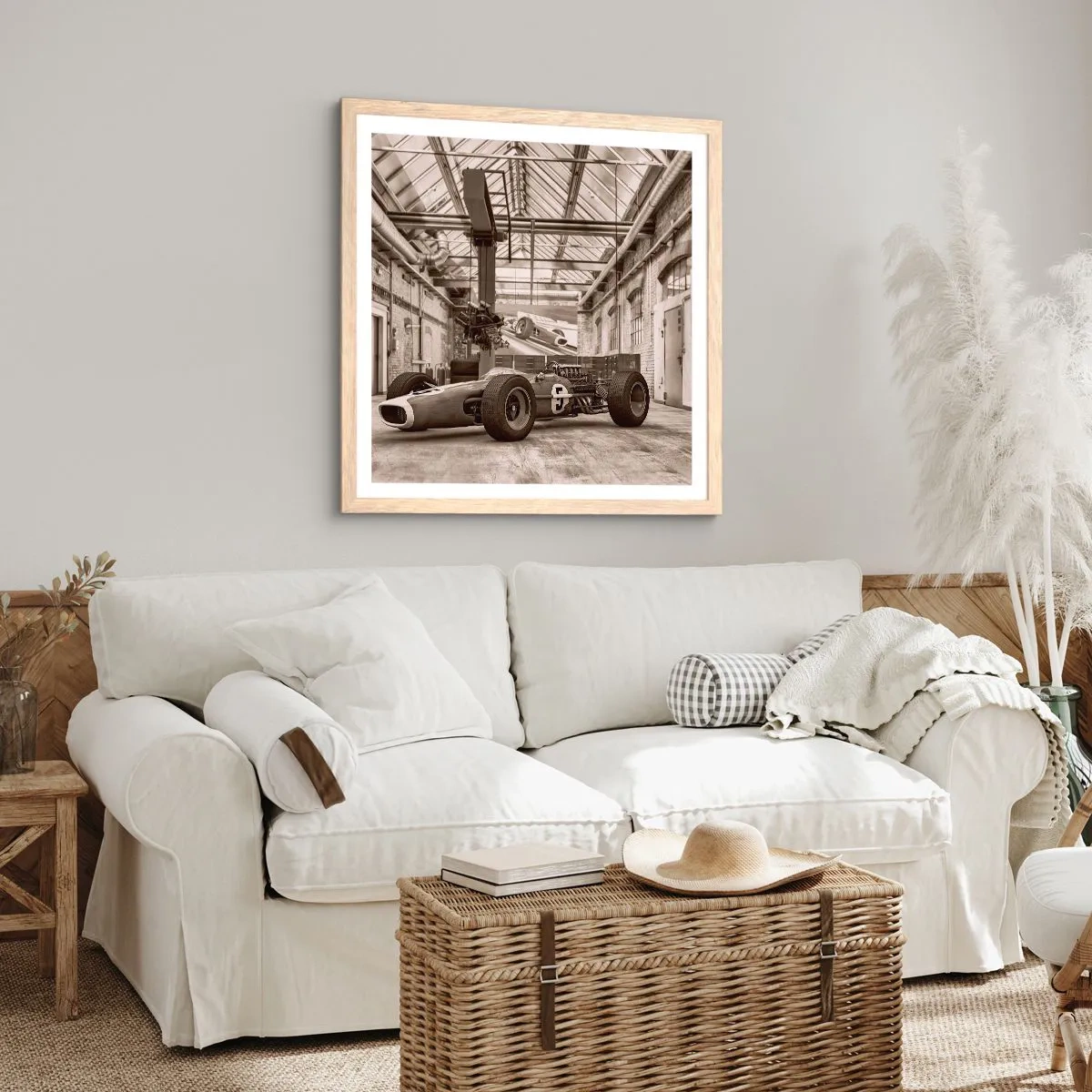 Poster in einem Rahmen aus heller Eiche - Die Siegerruhe - 50x50 cm