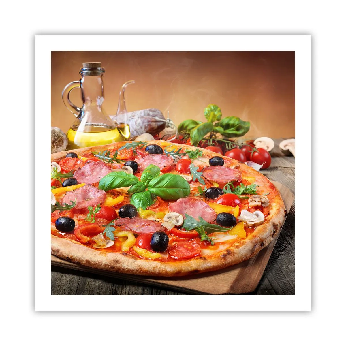 Poster - Mit echtem italienischem Flair - 60x60 cm