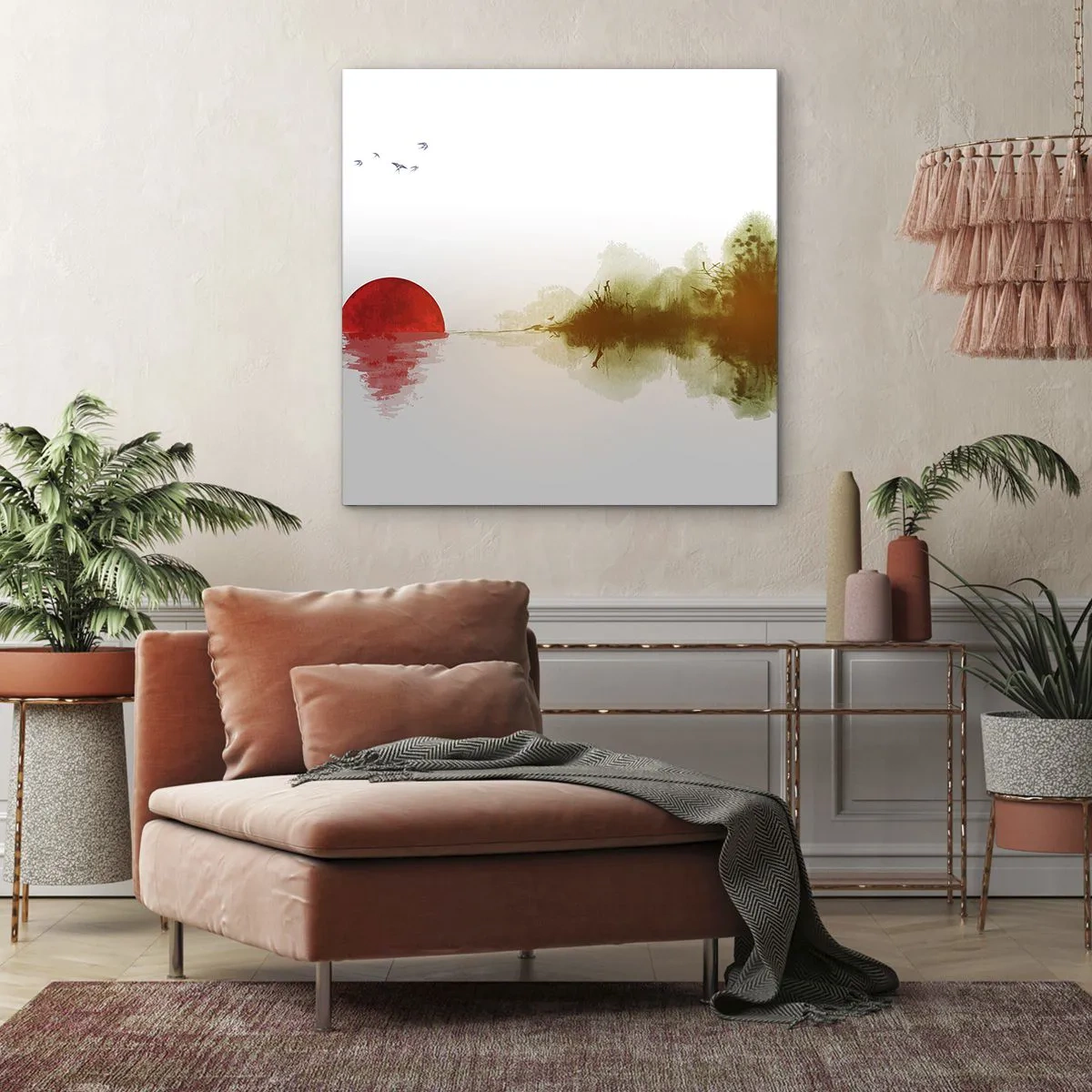 Bild auf Leinwand - Leinwandbild - Versprechen der Ruhe - 50x50 cm