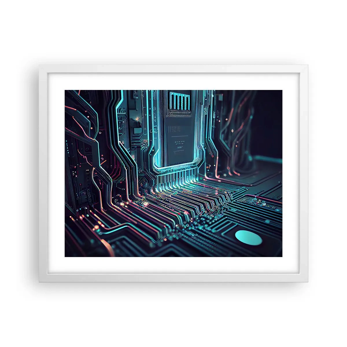 Poster in einem weißen Rahmen - Ich denke nur… - 50x40 cm