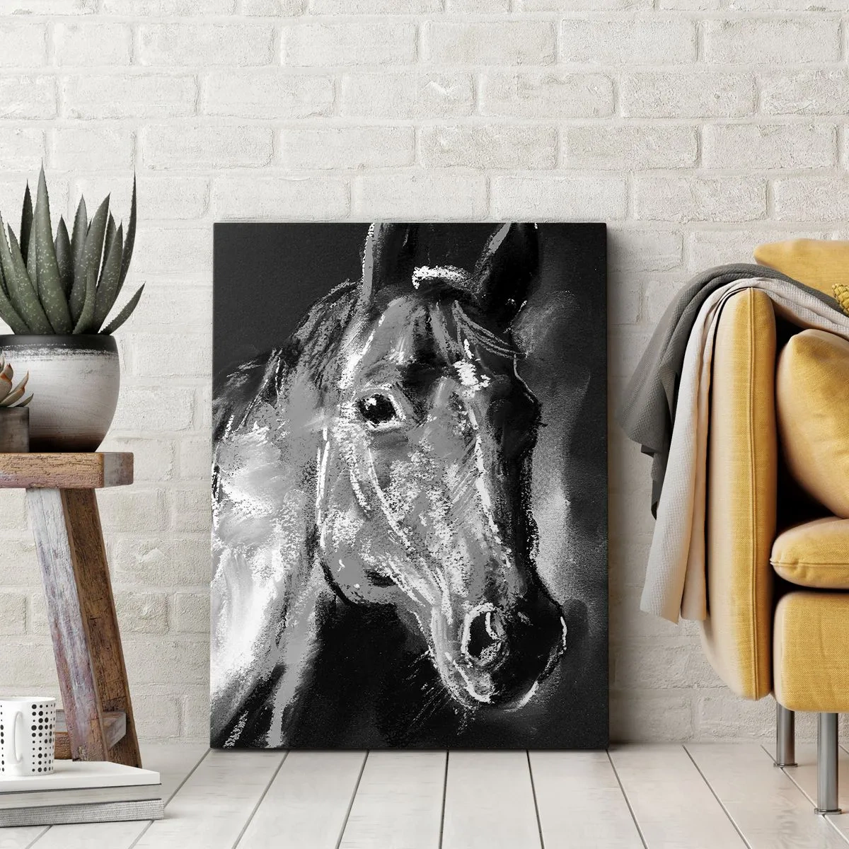 Bild auf Leinwand - Leinwandbild - Das Leuchten einer edlen Seele - 45x80 cm